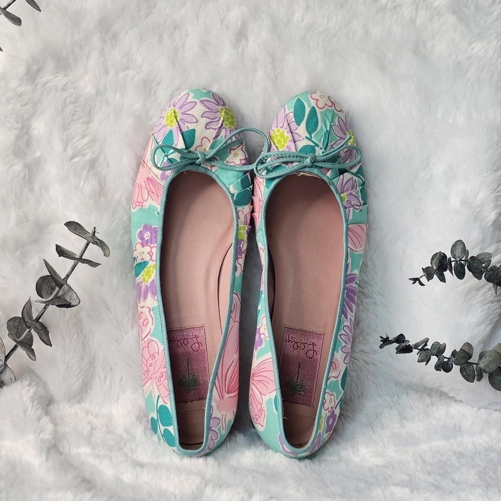 LILLY PUTLIZER Floral Ballet Flats